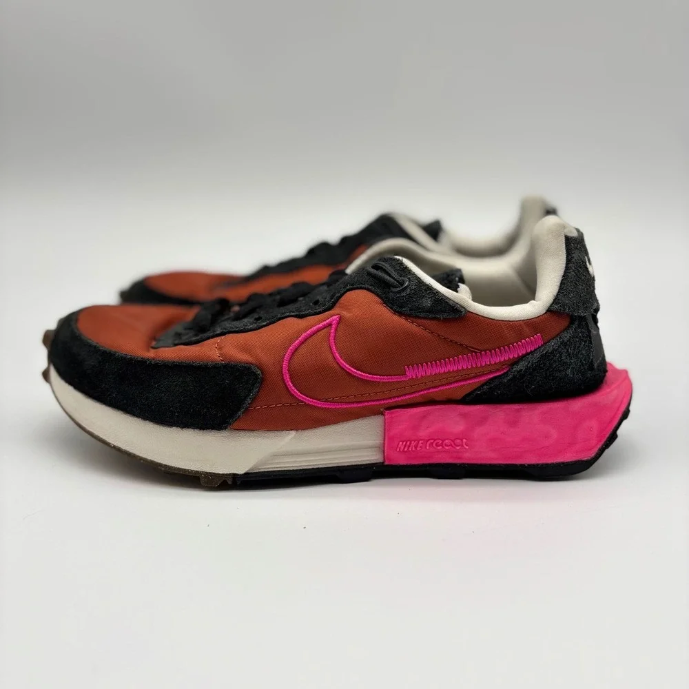 Nike Fontanka Waffle Burnt Sunrise Black Pink Prime DC3579-800 Womens 6.5